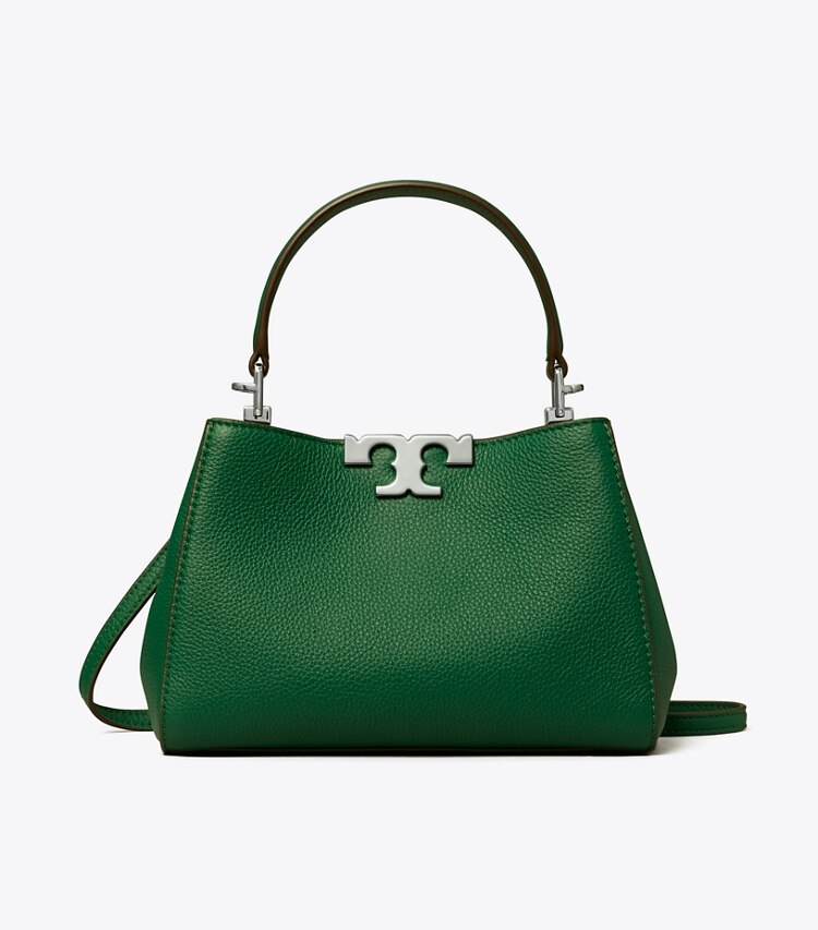 Tory Burch designer crossbody bags Weiche Mini Eleanor Henkeltasche in Dark Kale front