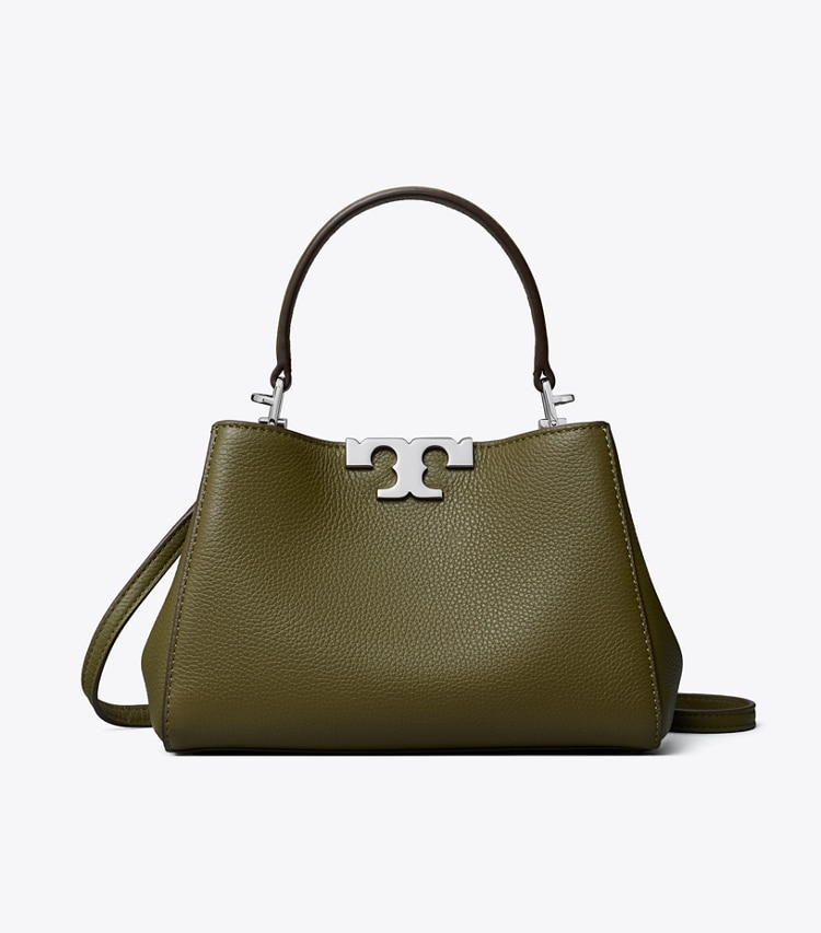 Tory Burch designer crossbody bags Weiche Mini Eleanor Henkeltasche in Dark Olive front