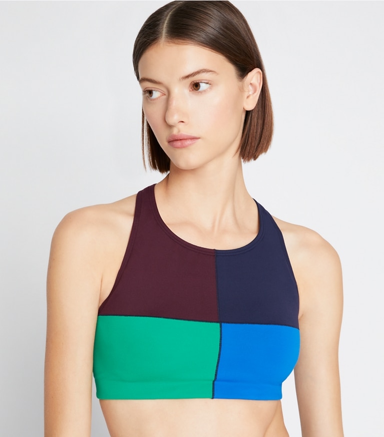 Weightless Colorblock Long Bra: Women's Designer Sports Bras