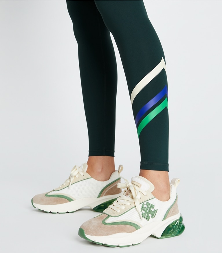 Weightless Multi-Stripe Chevron Legging: Women's Designer Bottoms