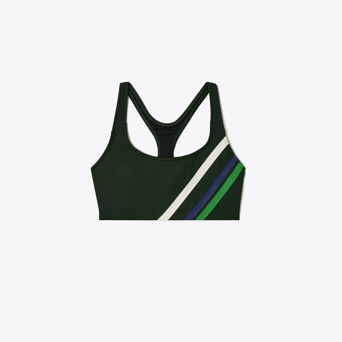 Weightless Multi-Stripe Chevron Racerback Bra: Women's Designer Sports Bras