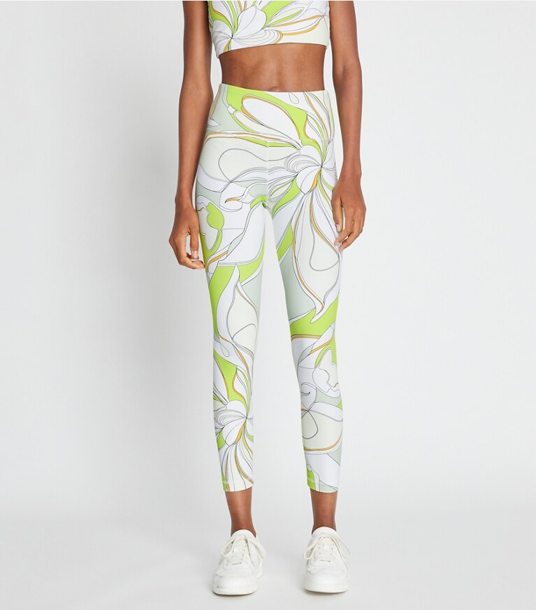 Weightless Printed 7 8 Legging Women s Designer Bottoms Tory Burch