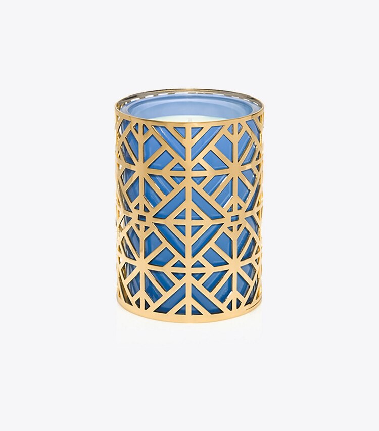 Tory Burch designer candles Westerly Candle in Multi front