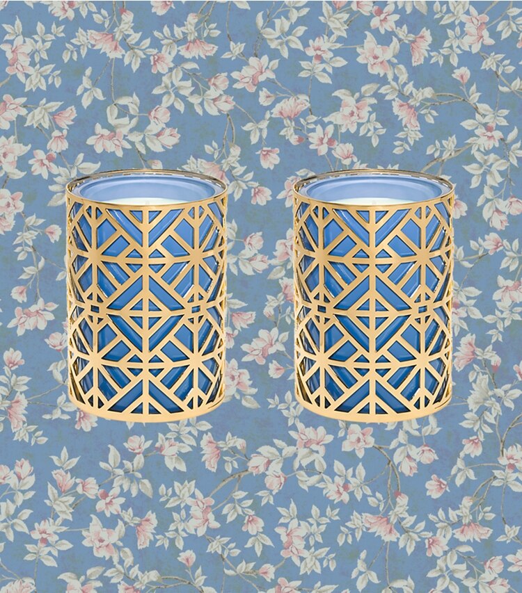 Tory Burch designer candles Westerly Candle in Multi packable reversible