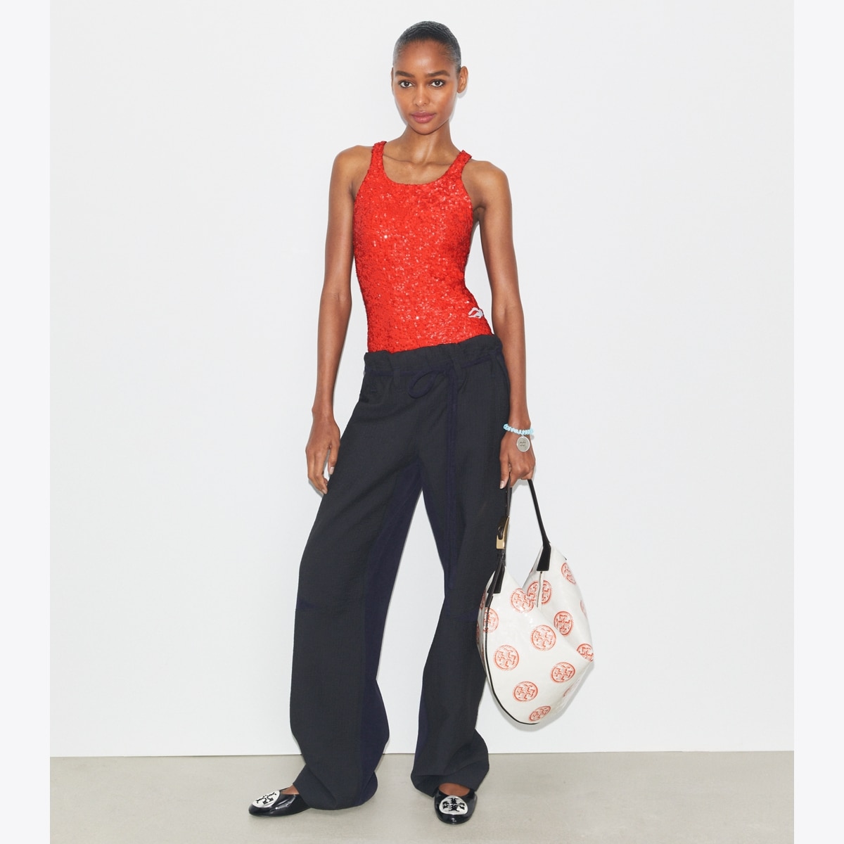 デニム・ジーパン TORY BURCH WIDE LEG COTTON DENIM JEANS Wide Leg Cotton Pants: Women's Designer Bottoms | Tory Burch