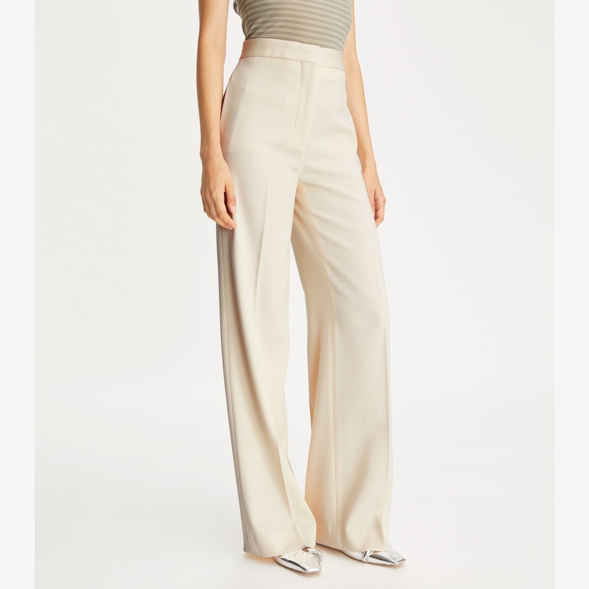 Wide-Leg Wool Pant: Women's Designer Bottoms | Tory Burch Wide-Leg Wool Pant: Women's Designer Bottoms | Tory Burch