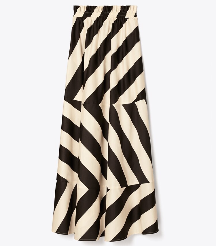 Tory Burch designer coverups Wide Stripe Long Dress in Wide Summer Stripe front