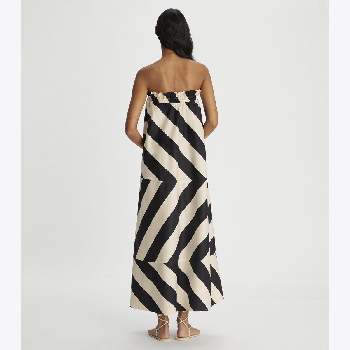 Wide Stripe Long Dress: Women's Designer Coverups | Tory Burch