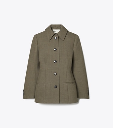 Tory Burch designer jacken Wolljacke in Brown front