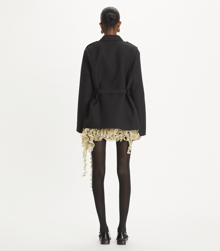 Tory Burch designer jacken Wolljacke in Black front