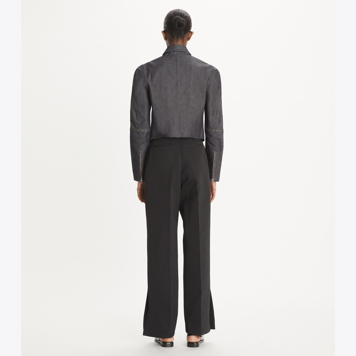 【送料&関税込】Tory Burch Stretch Wool Trousers wide-leg-wool-pant-front.
