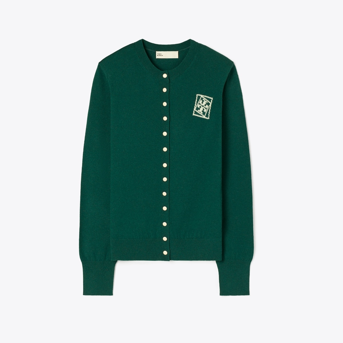 美品 TORY BURCH ロゴボタン カーディガン XS JP:S~M位 シルクフロント カーディガン: レディース セーター | Tory Burch JP