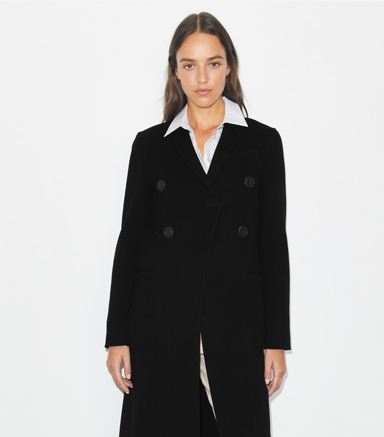 Tory Burch designer coats Wool Coat in Black front