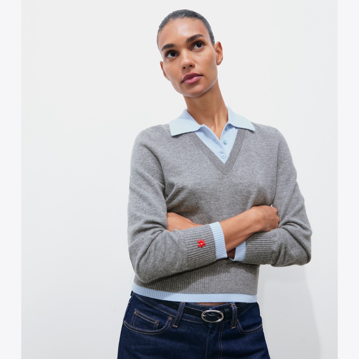 WOOL DICKIE SWEATER - thumbnail 2