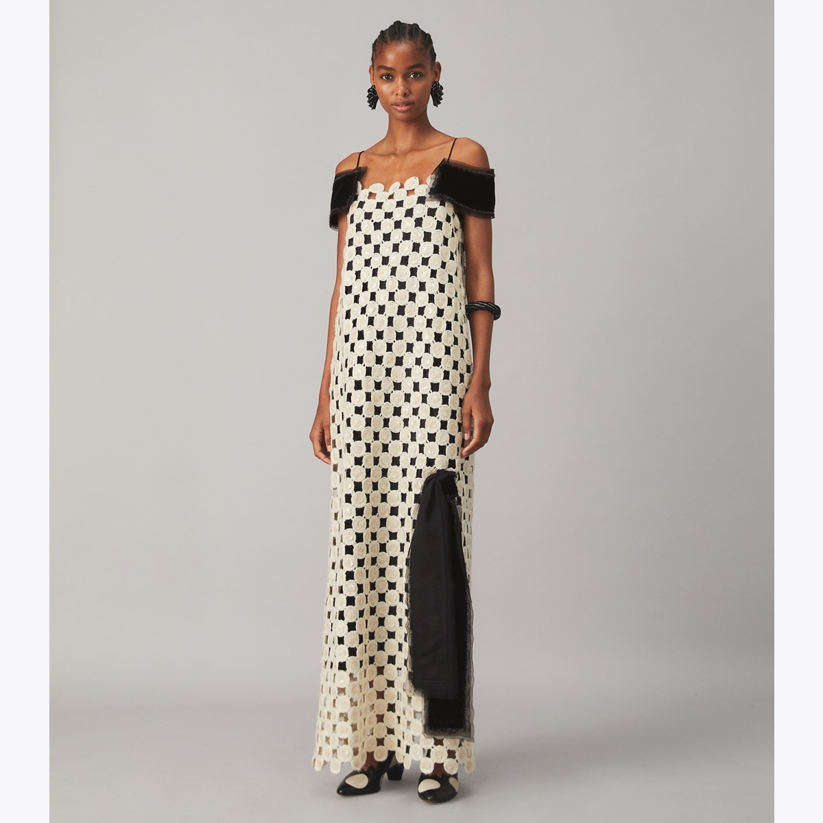 【TORY BURCH】Embellished wool-blend midi ドレス 関税送料込 TORY BURCH】Embellished wool-blend midi ドレス 関税送料込