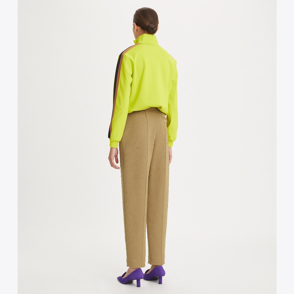 High-Waisted Belted Trouser in Seasonless Wool | Women's