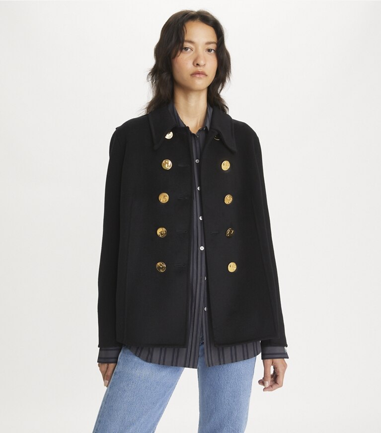 Kate spade ruffled wrap cheap coat