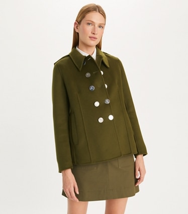 Tory Burch - Seen in Marie Claire Our Wool Peacoat and Lee
