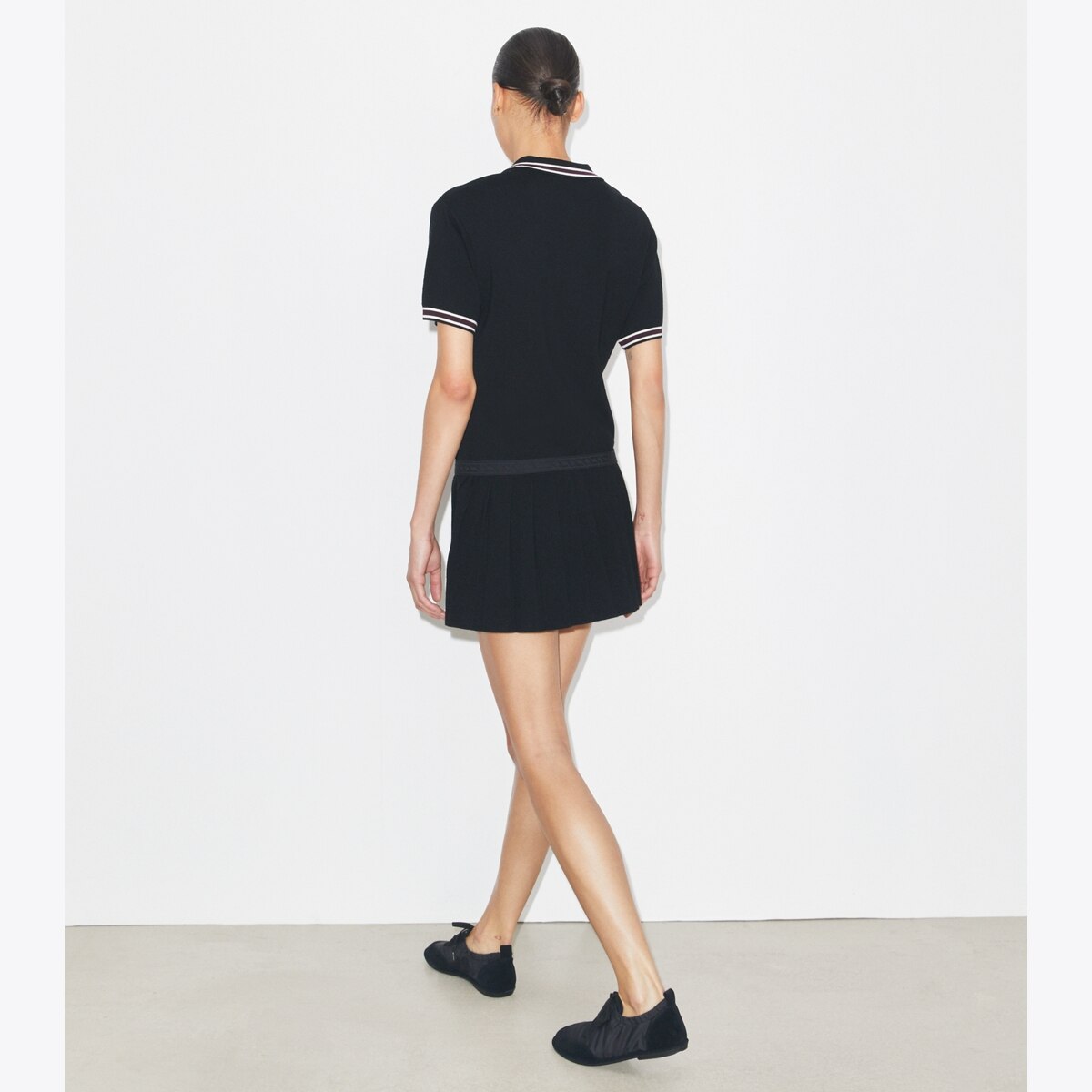 Wool Pleated Polo Dress: Women's Clothing | Dresses | Tory Burch UK
