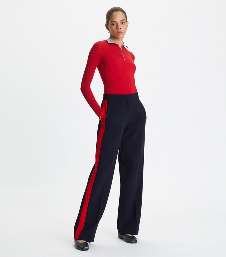 Wool Scuba Track Pant: Women's Designer Bottoms | Tory Burch