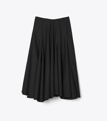 Tory Burch designer bottoms Wool Skirt in Black front