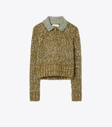 Tory Burch designer sweaters Wool Sweater in Brown front