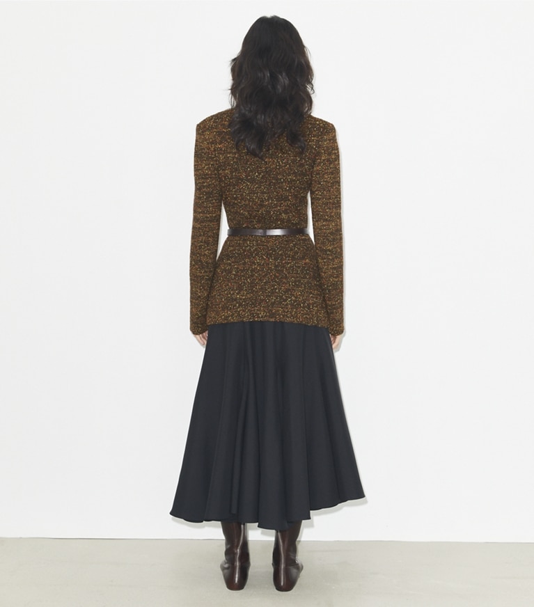 Tory Burch designer sweaters Wool Sweater in Dark Brown front