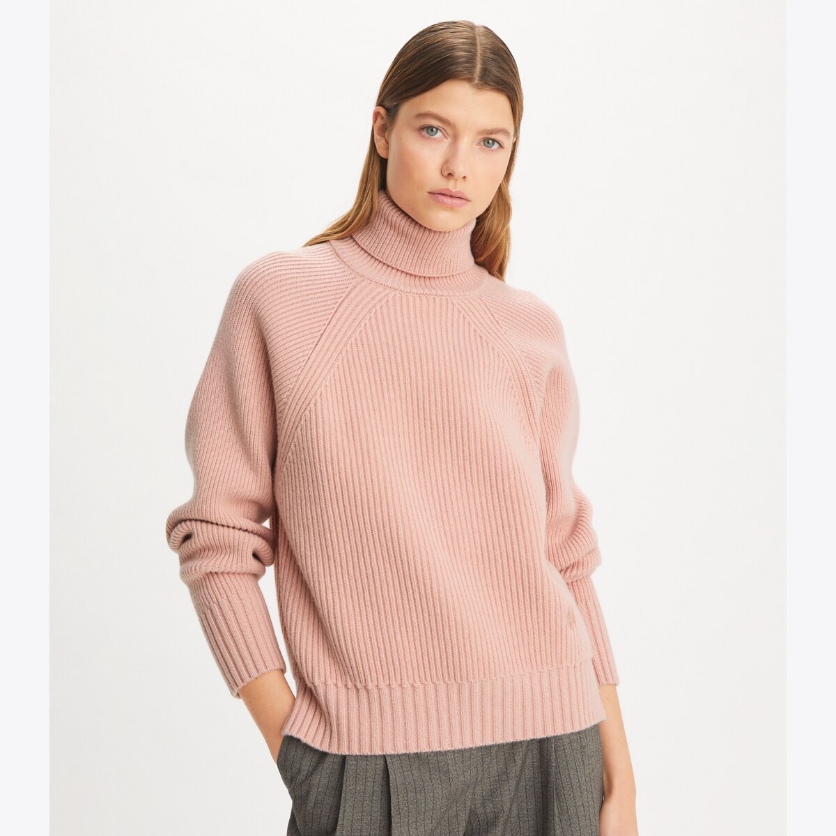 Wool Turtleneck Sweater: Women's Designer Sweaters | Tory Sport