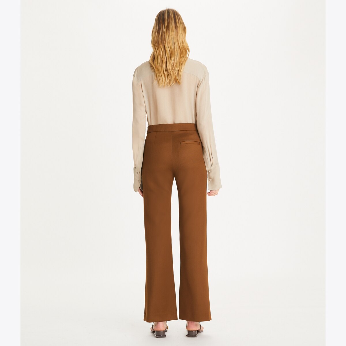 【送料&関税込】Tory Burch High-waisted Trousers Wool Twill Pant: Women's Clothing | Bottoms | Tory Burch EU