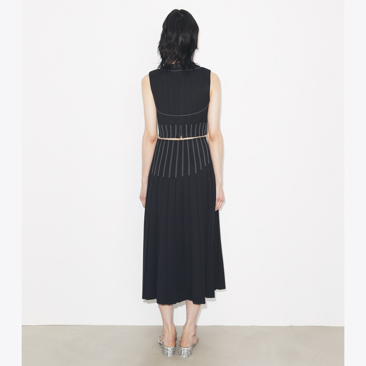 WOOL TWILL PLEATED TOP - thumbnail 5