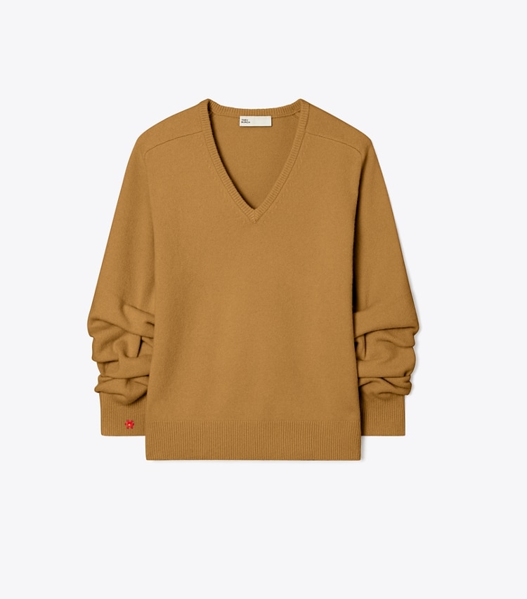 Wool V-Neck Sweater: Women's Designer Sweaters | Tory Burch