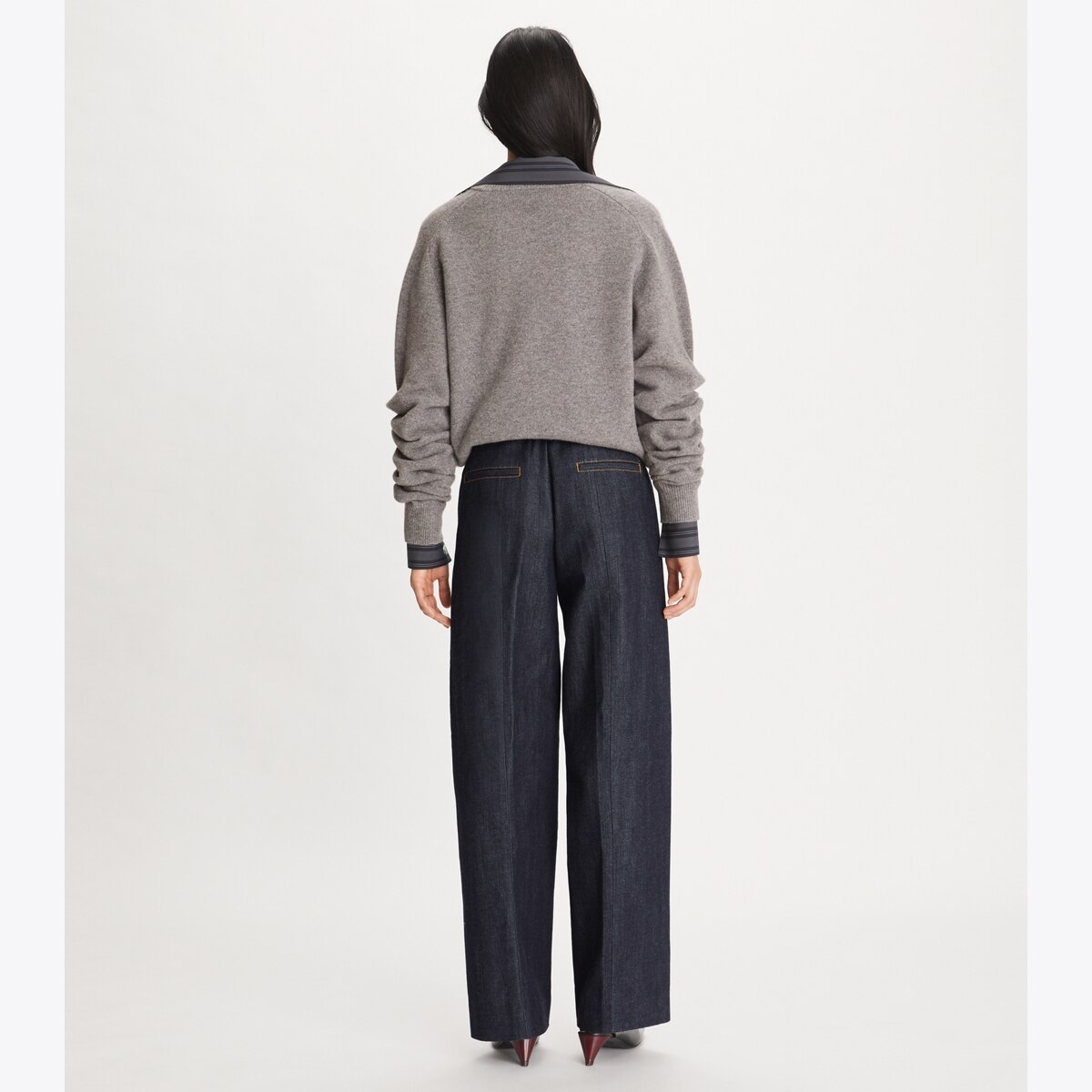 YM/1280 TORY BURCH WOOL セーター Vネック YM/1280 TORY BURCH WOOL セーター Vネック（V Neck Chunky Wool