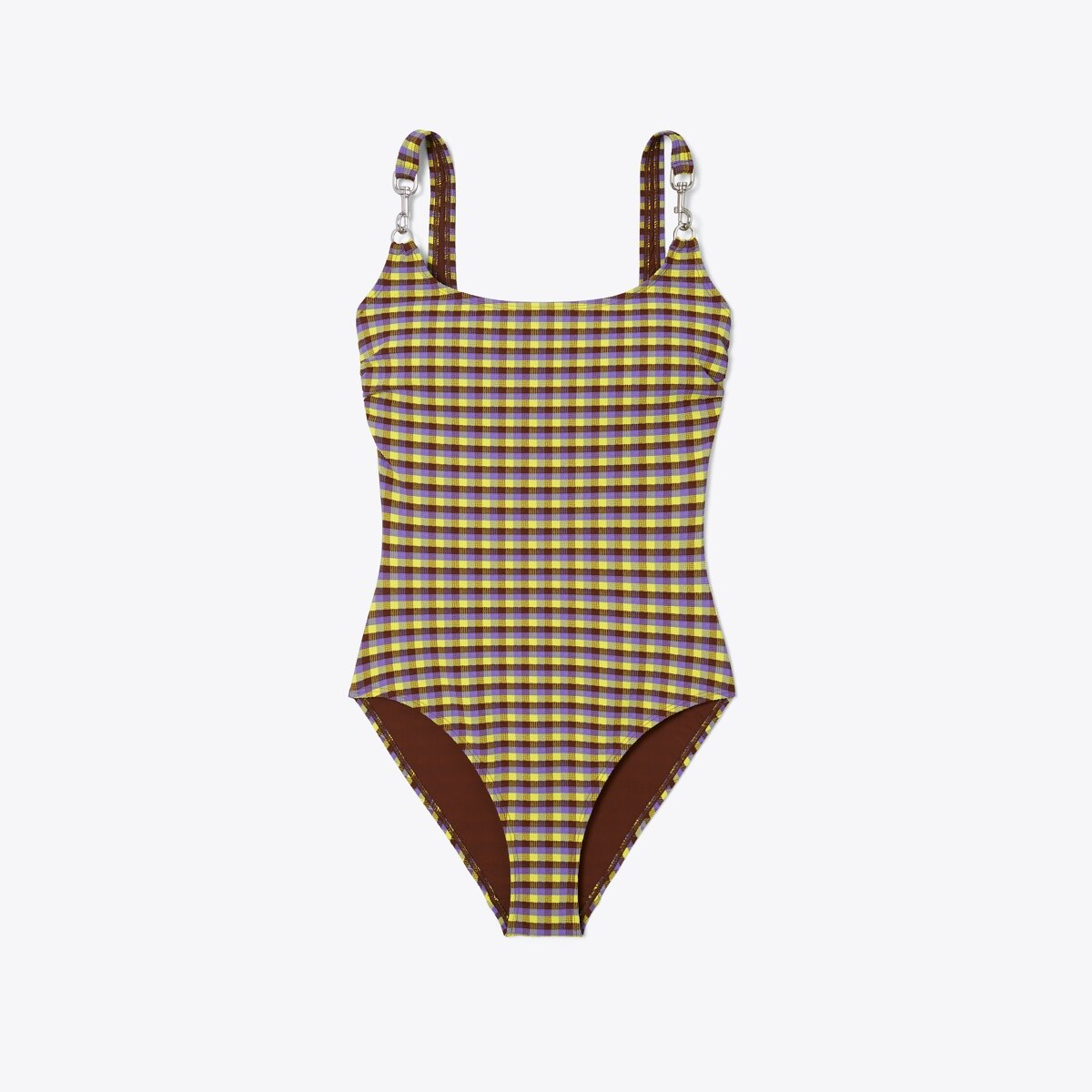 Woven Clip Tank Suit: Women's Designer One Pieces | Tory Burch