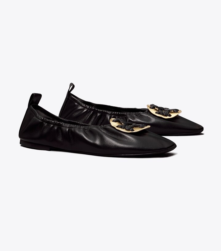 Woven Double T Ballet: Women's Designer Flats | Tory Burch