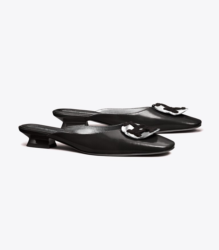 Tory burch black outlet mules