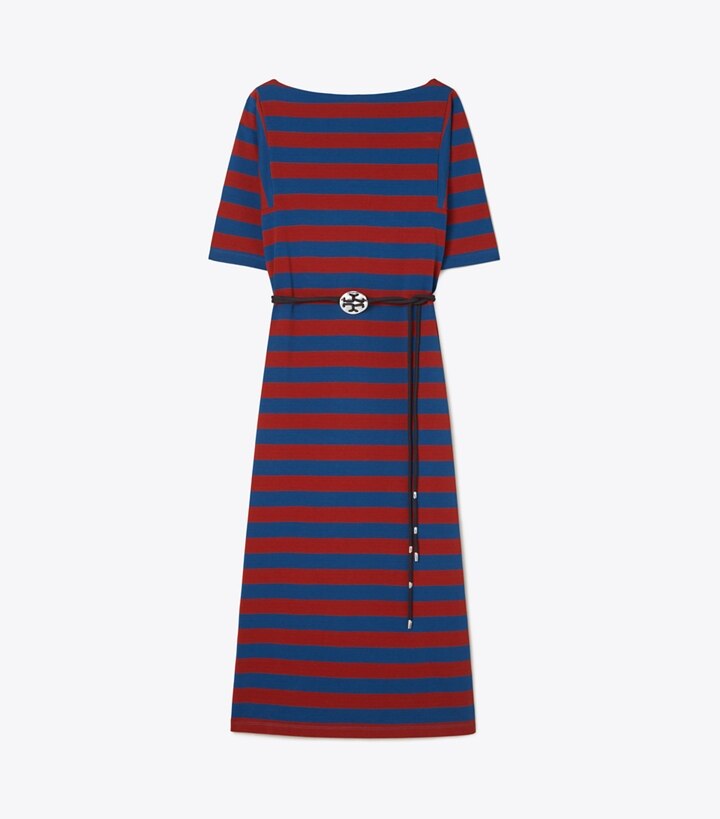 Woven Double T T-Shirt Dress: Women's Clothing | Dresses | Tory Burch UK