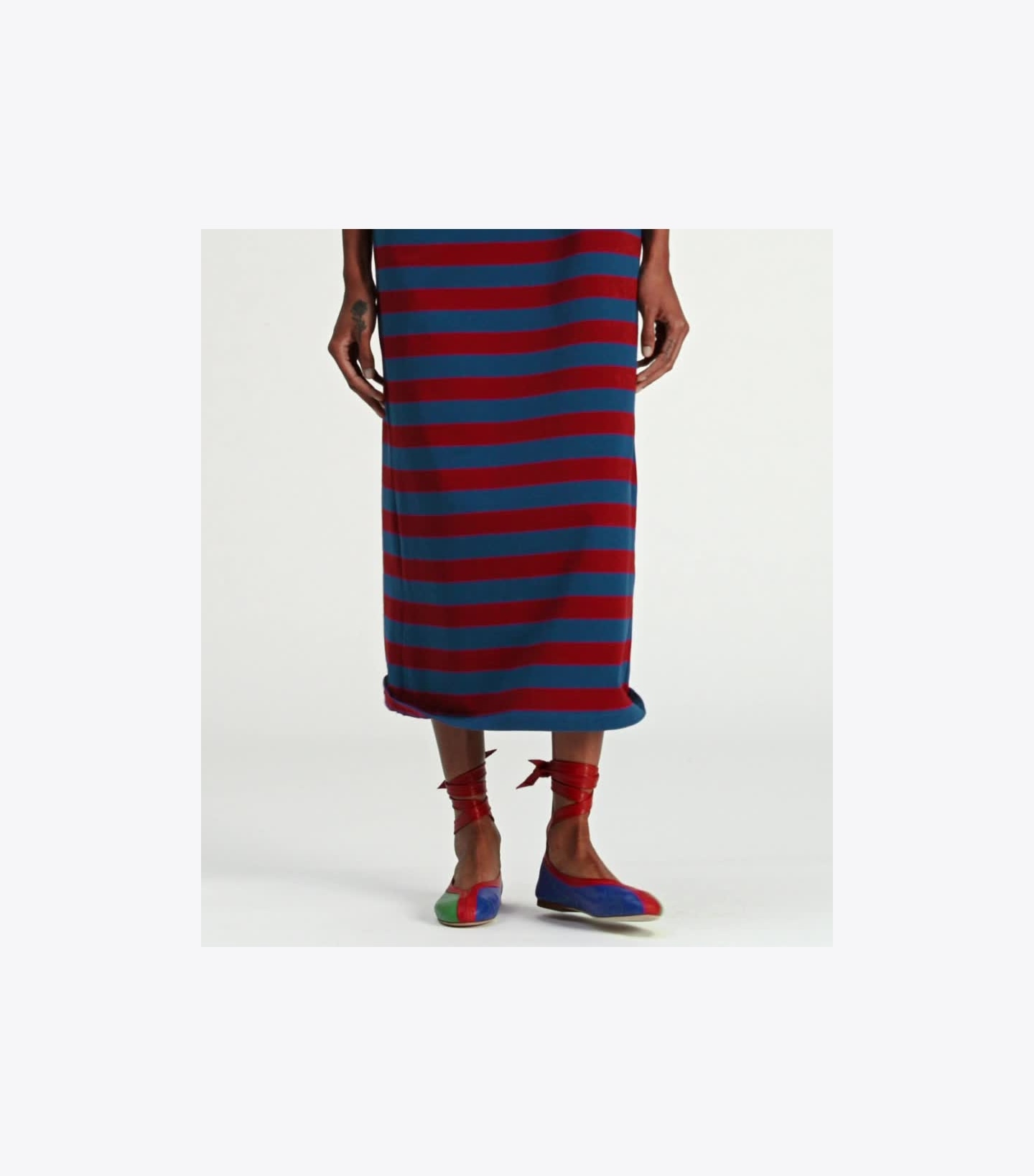 Woven Double T T-Shirt Dress