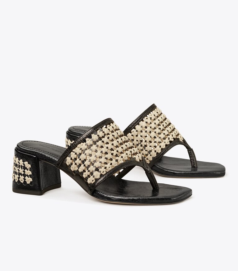 Woven on sale raffia sandals