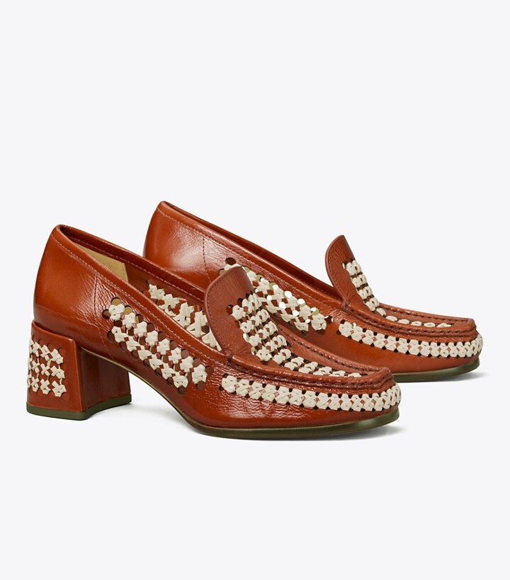Woven Raffia Loafer: Women's Shoes | Heels | Tory Burch UK