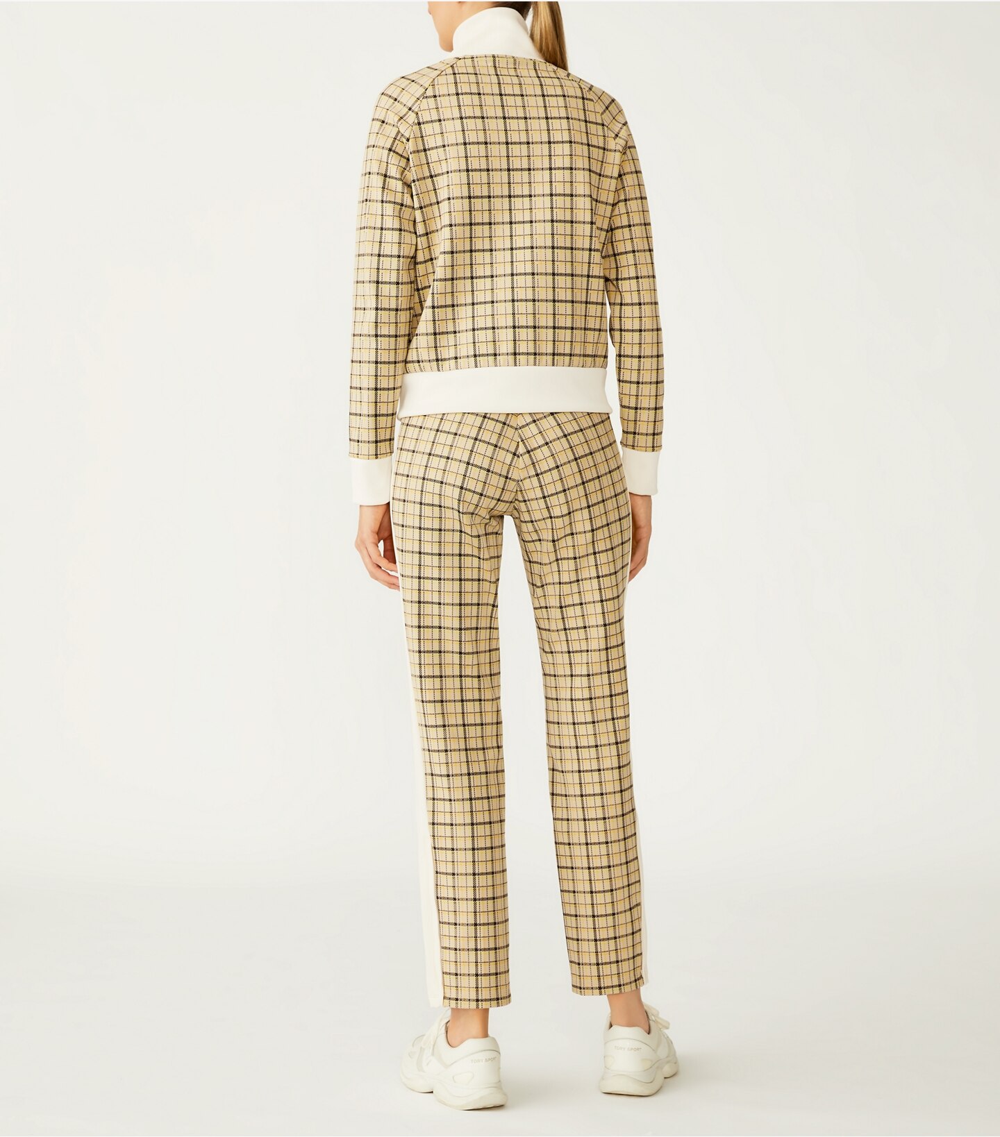Yarn-Dyed Double Knit Track Pants