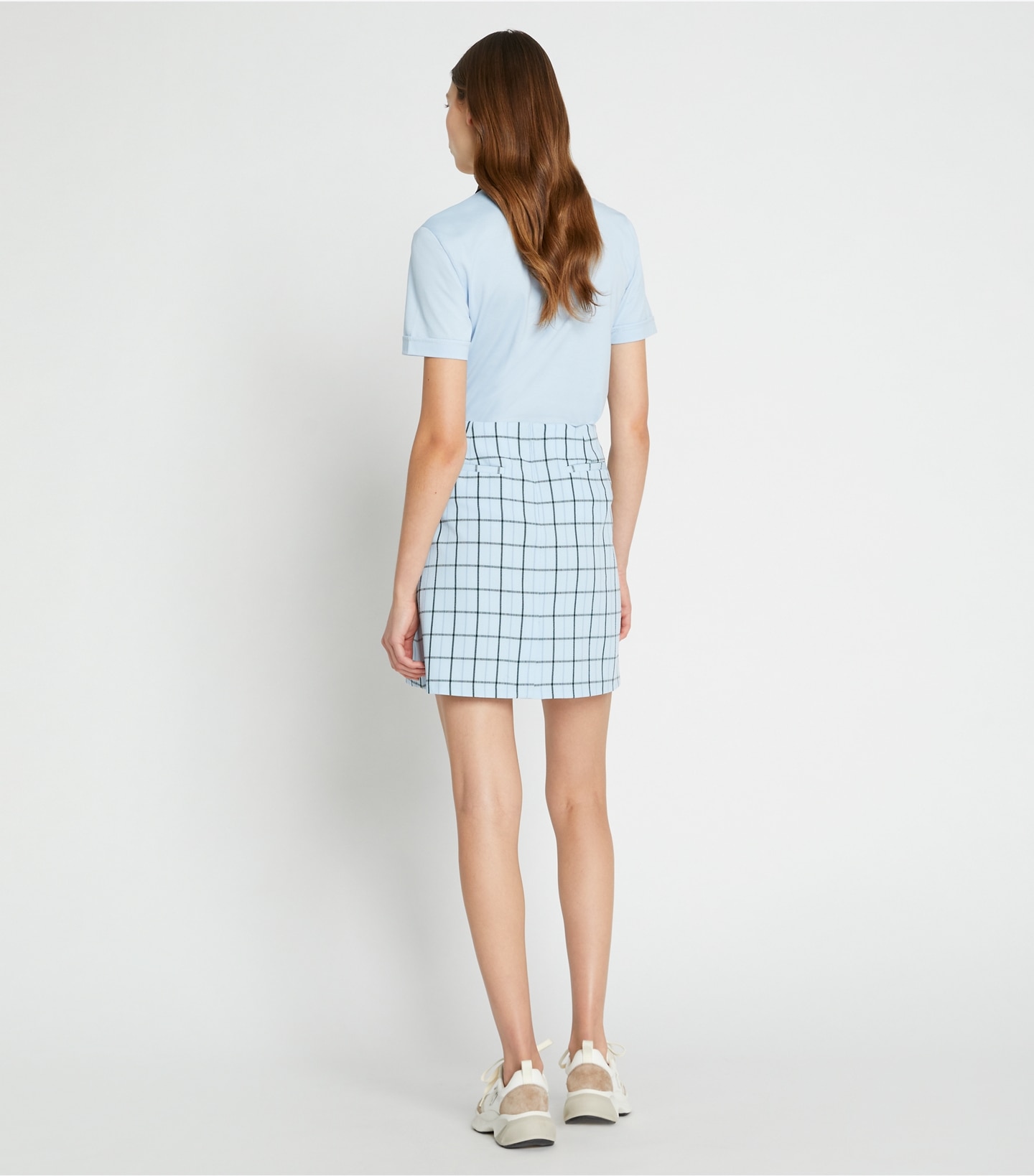 Yarn-Dyed Twill Pleated Golf Skort