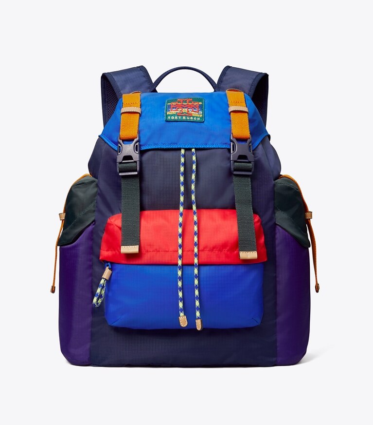 Tory Sport designer zaino Zaino in ripstop in Tory Navy (2) angle