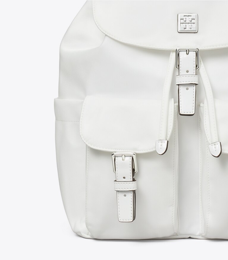 Tory Burch designer zaino Zaino Virginia in Snow White angle
