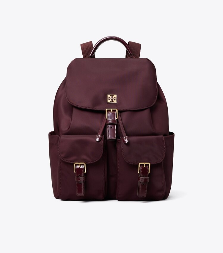 Tory Burch designer zaino Zaino Virginia in Dark Carmine front
