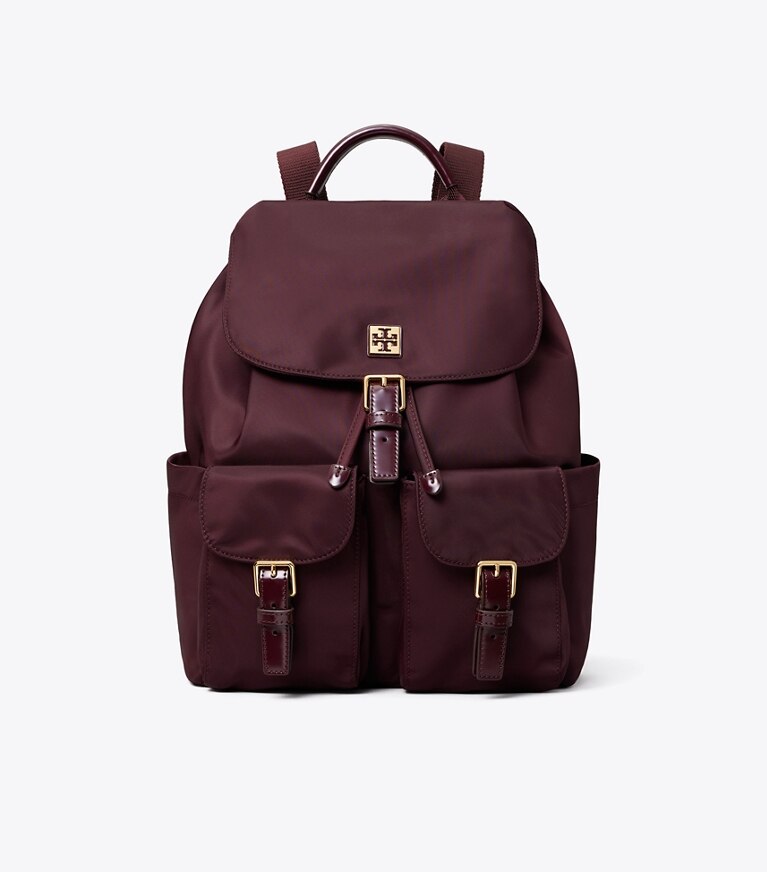 Tory Burch designer zaino Zaino Virginia in Dark Carmine front