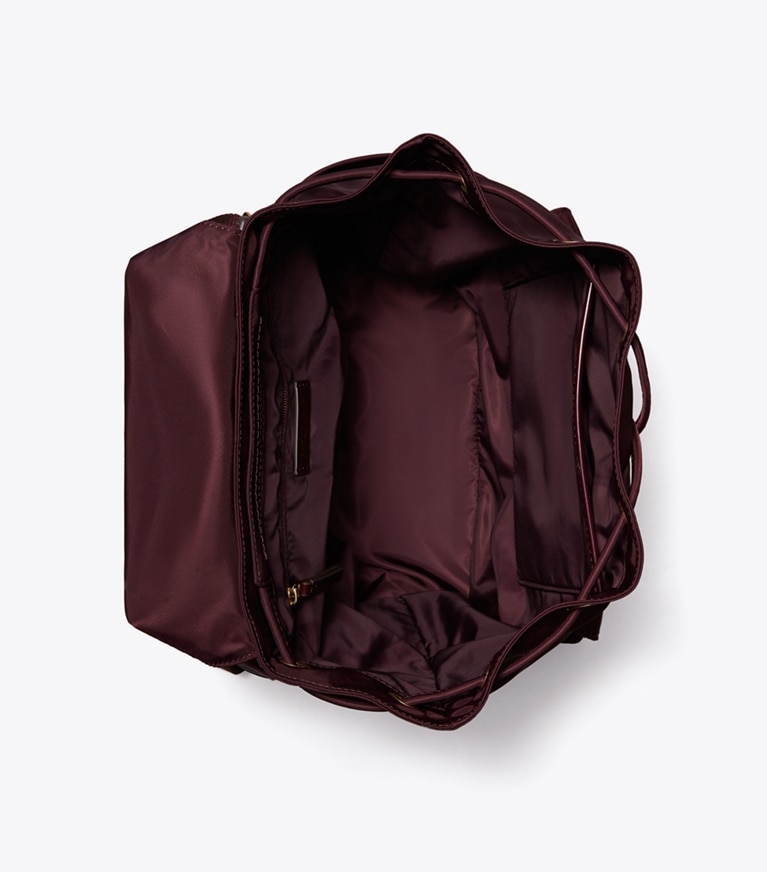 Tory Burch designer zaino Zaino Virginia in Dark Carmine superiore