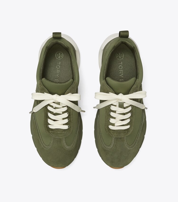 Tory Burch diseñador zapatillas Zapatilla deportiva Good Luck en Palm Leaf vista superior