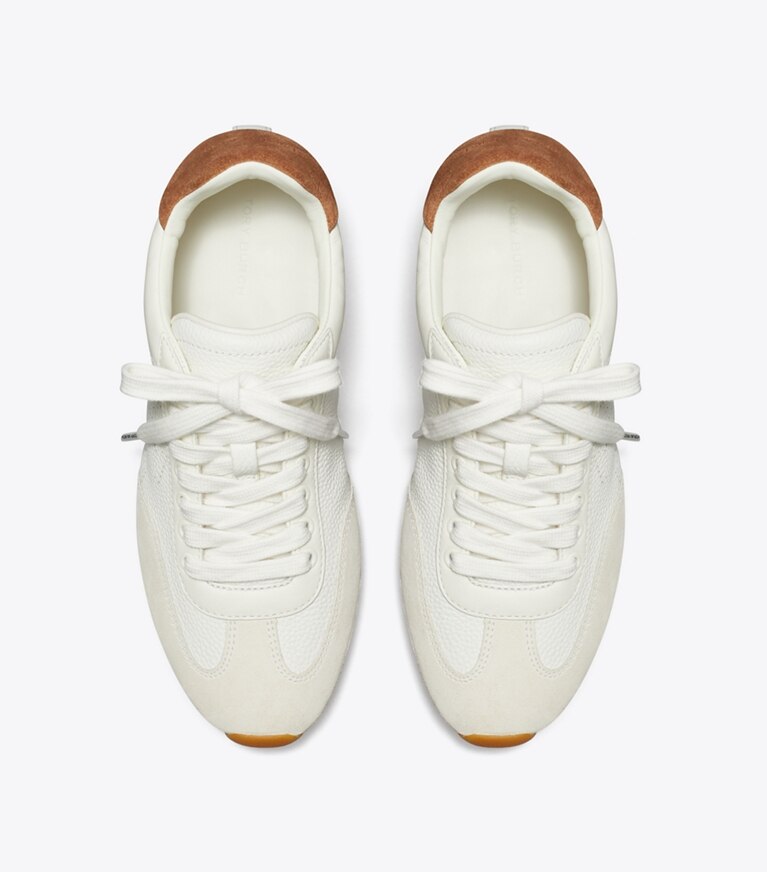 Tory Burch diseñador zapatillas Zapatilla Field en CREAM / WHITE MOCHA / GINGERBREAD BROWN adicional