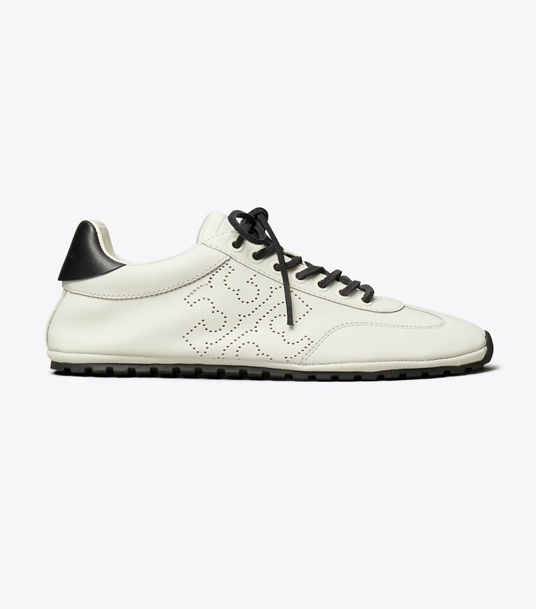 Tory Burch diseñador zapatillas Zapatilla Field en CREAM / CREAM /PERFECT BLACK lateral