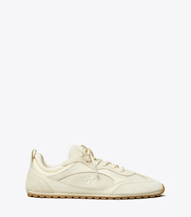Tory Burch diseñador zapatillas Zapatilla Field en LIGHT CREAM lateral